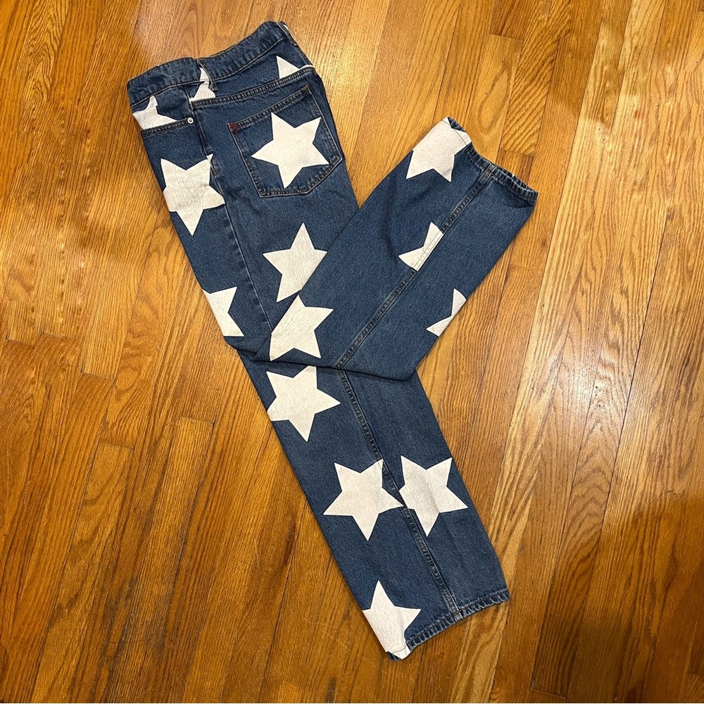 BDG Low-Rise Tapered Baggy Jean - Star Print - Picture 11 of 12